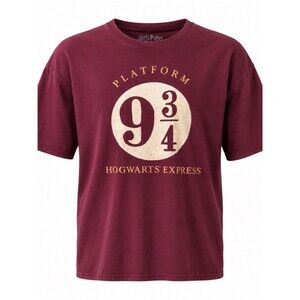 Warner Bros. Burgundy Hogwarts Express 9 3/4 Graphic Tee